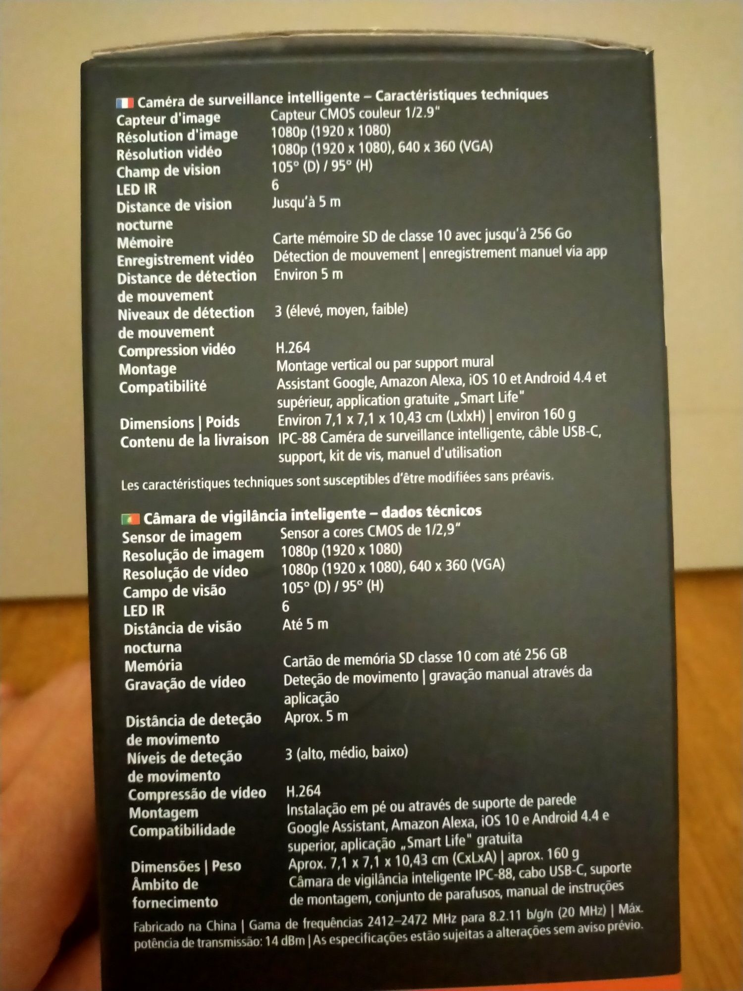 Câmara de vigilância inteligente - Nova