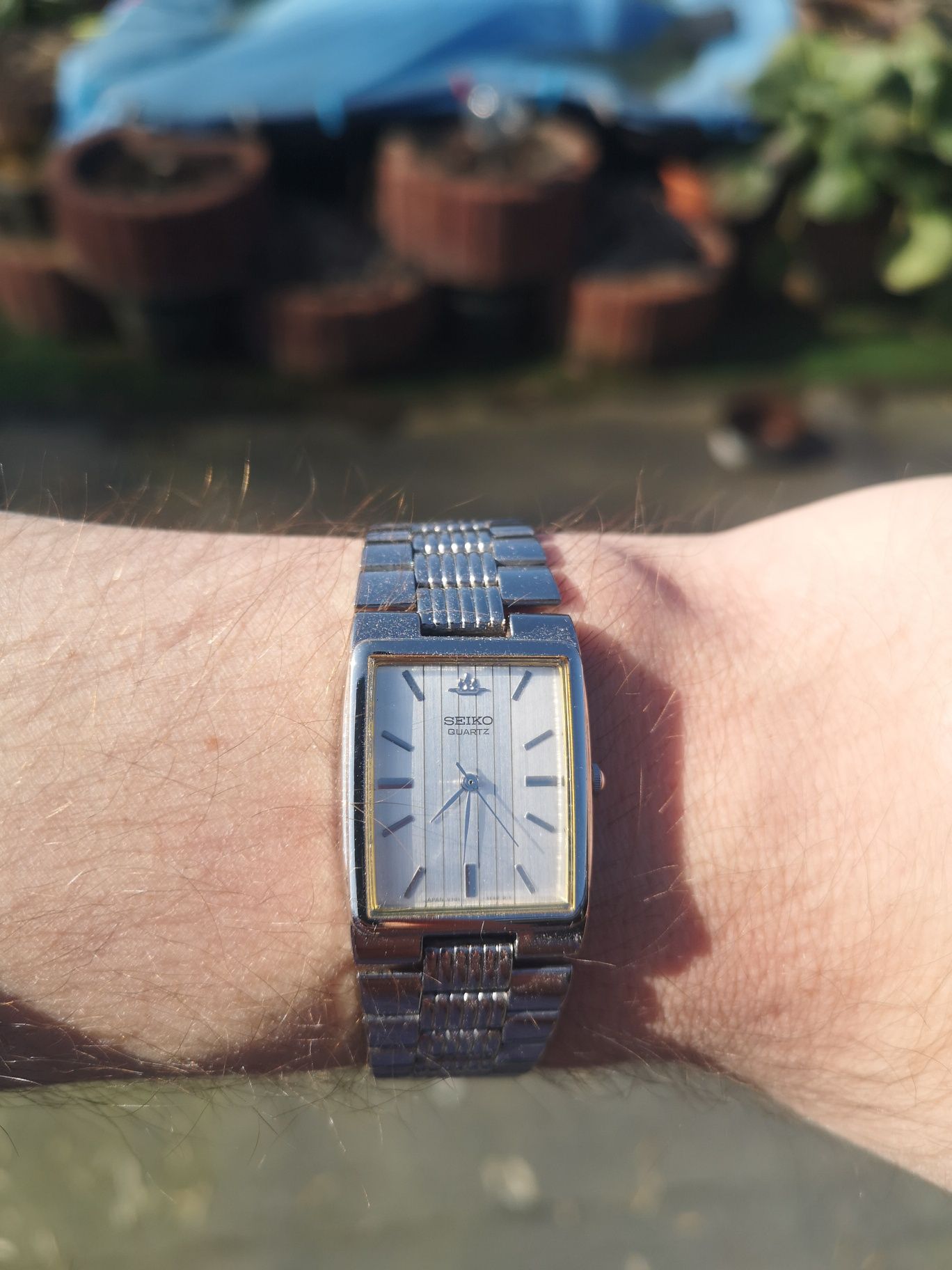 Seiko kostka vintage zegarek męski bransoleta
