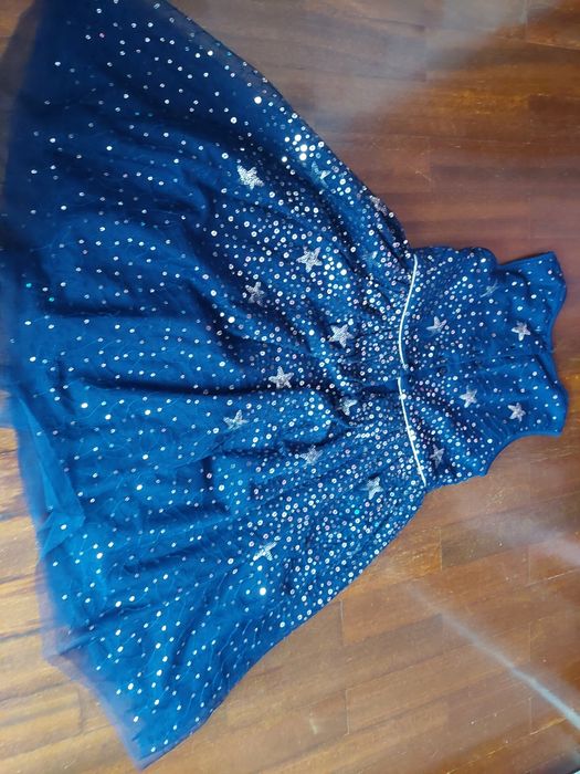 Vestido azul 6/7 anos