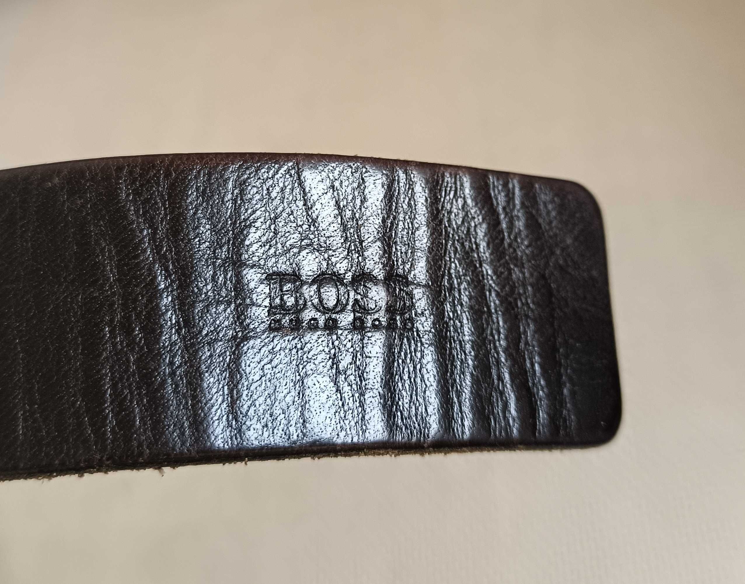 Мужской кожаный ремень Boss Hugo Boss 90 34 Leather Кожа Винтаж