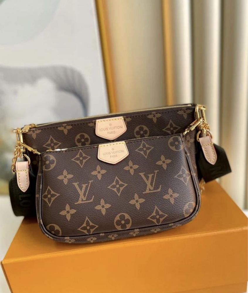 Torebka listonoszka Louis Vuitton Multi Pochette 3w1 monogram khaki
