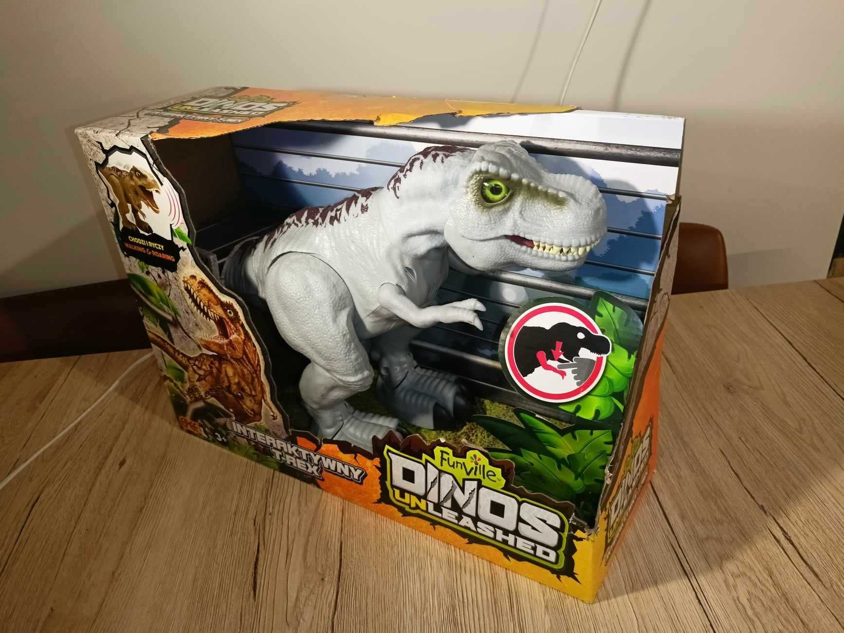 Dinozaur interaktywny Epee Dinos Unleashed T-Rex 27 cm szary