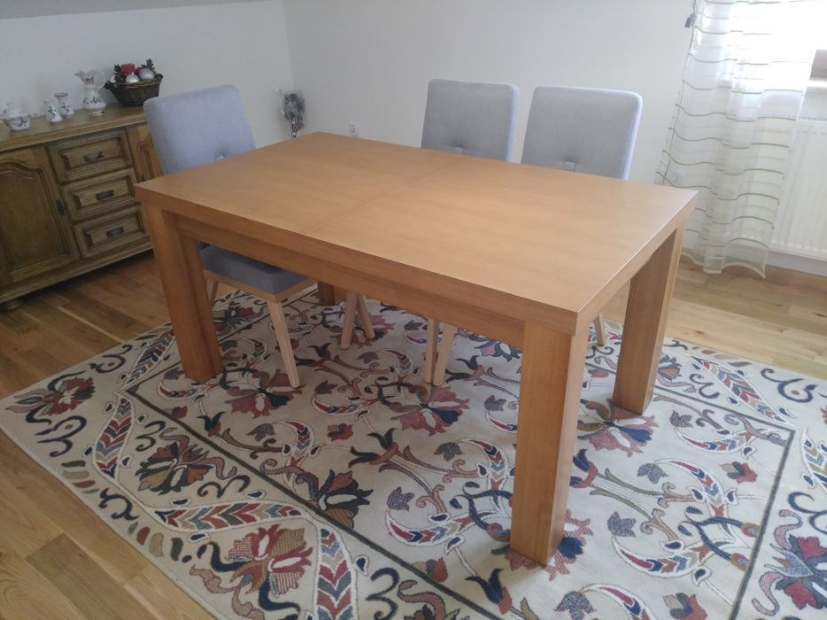 stół dębowy drewniany