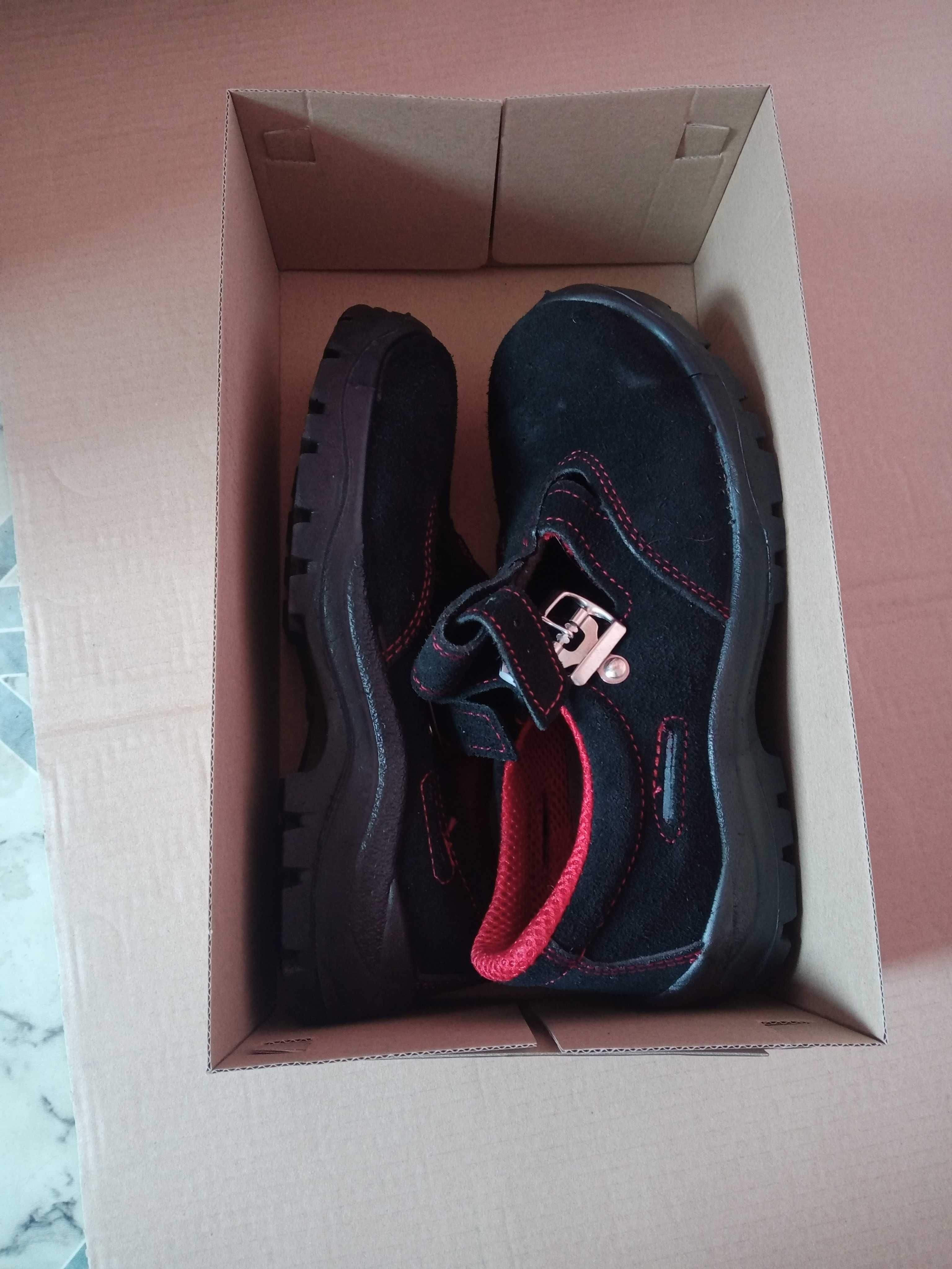 Buty robocze rozmiar 40 Nowe nosek metalowy, zapinanie. Firma Rabex