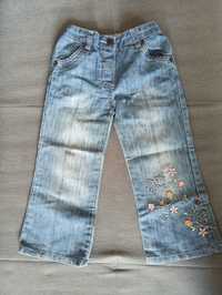 Spodnie jeansowe dziewczęce r. 98