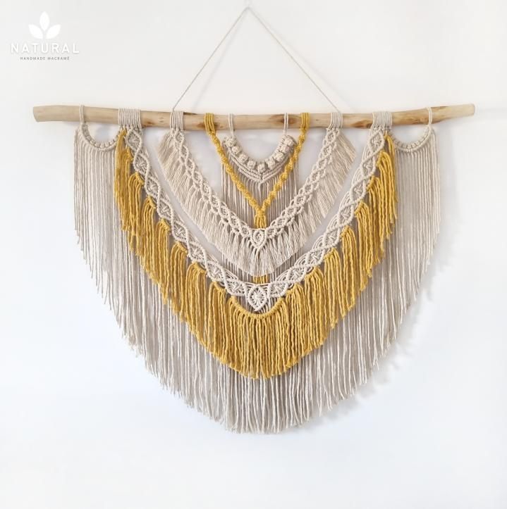 Painel em macramé