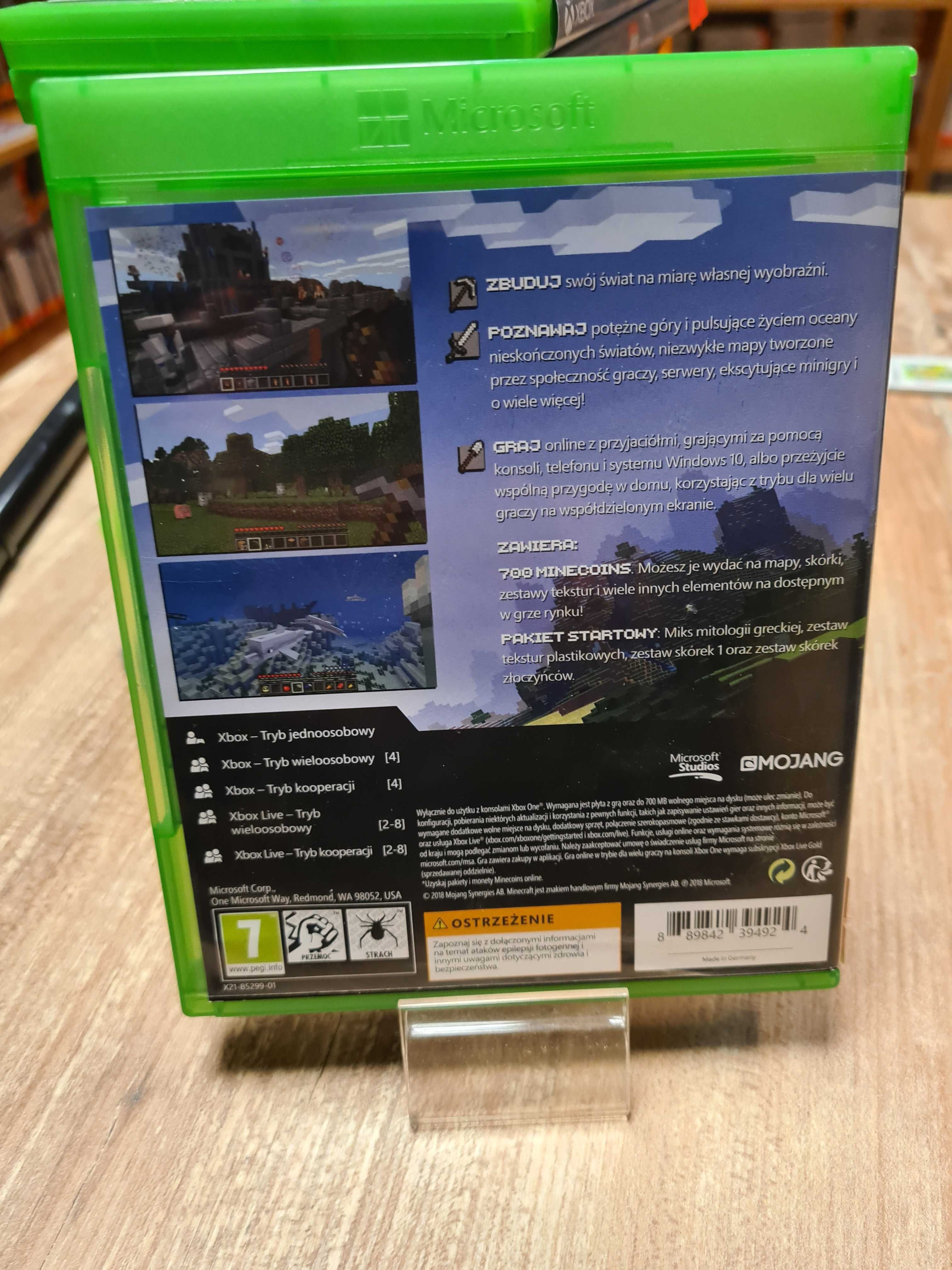 Minecraft XBOX ONE,  Sklep Wysyłka Wymiana
