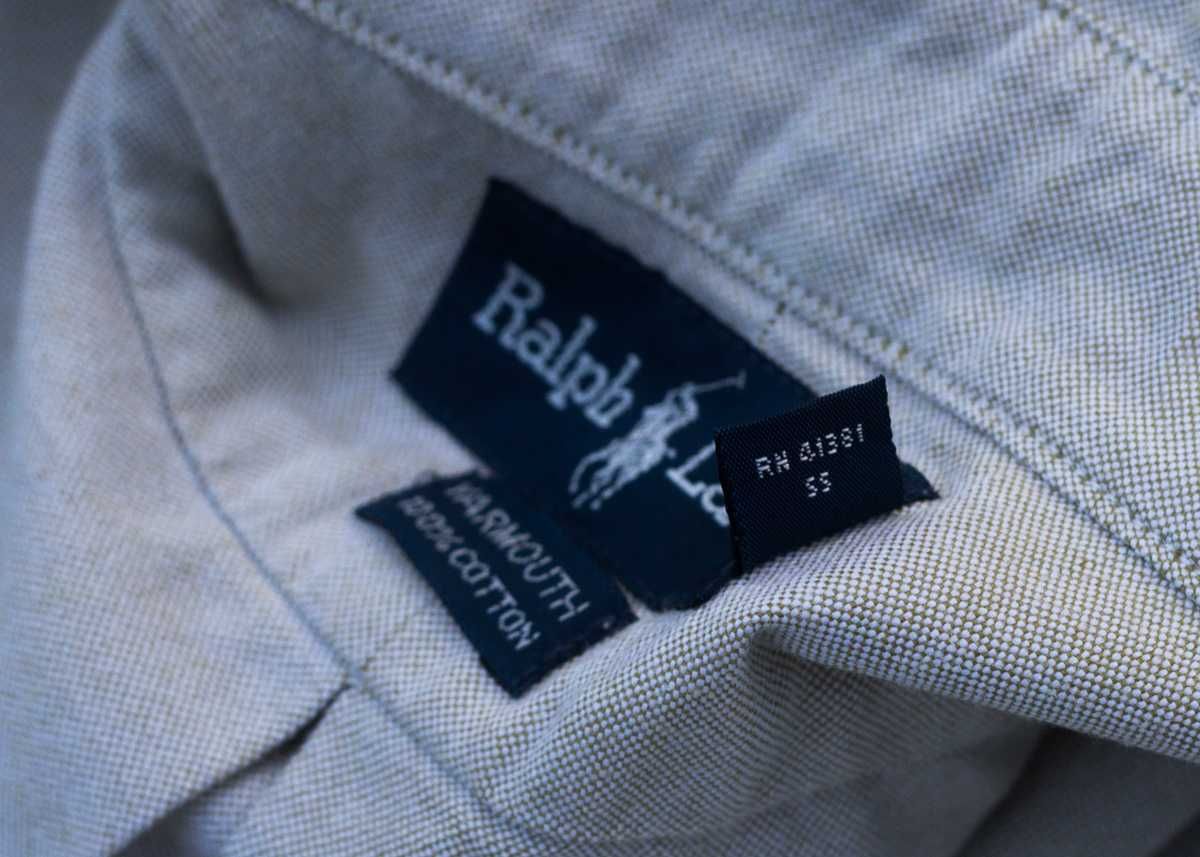 Ralph Lauren koszula roz 16-33 L oliwkowy melanż box fit baw. yarmouth