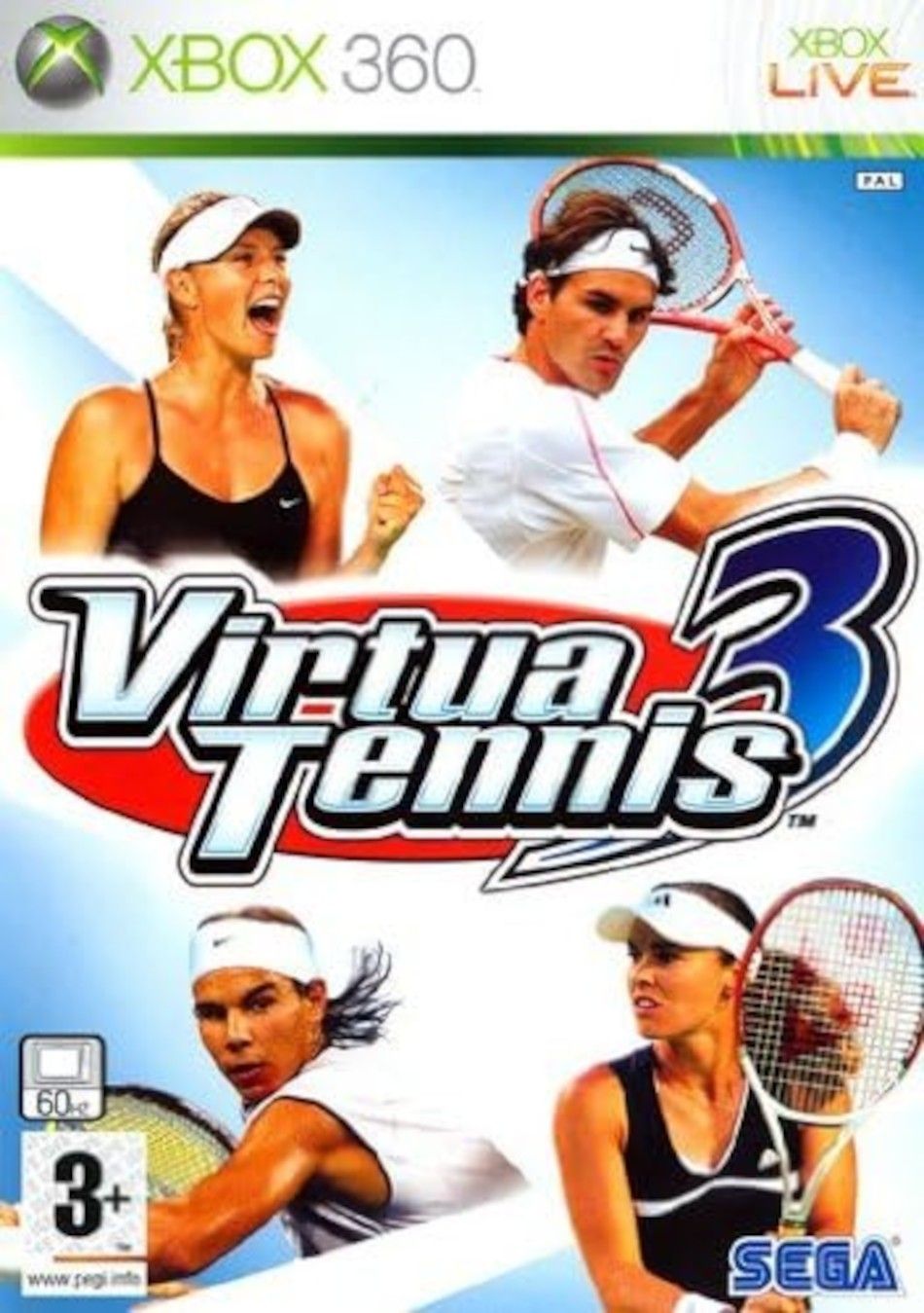 Virtua Tennis 3 XBOX 360 Uniblo Łódź