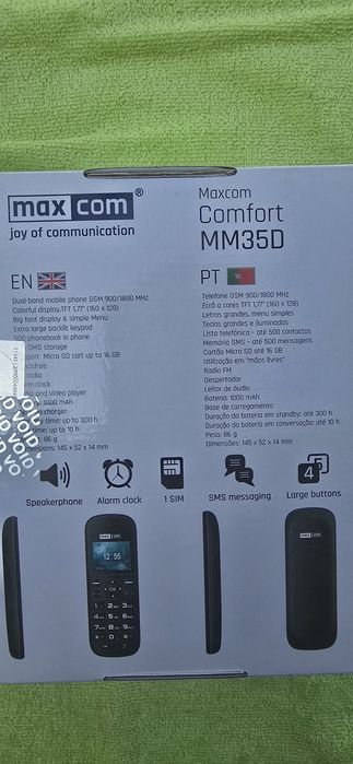 Telefone sem fios Maxcom Confort MM35D