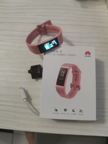 Фитнес-браслет Huawei Band 3 Pro pink розовый.