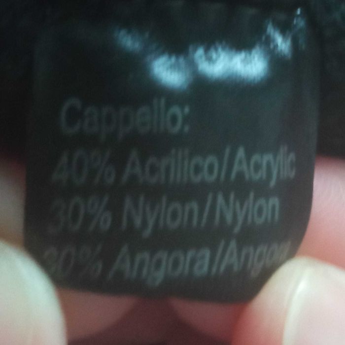 Czapka zimowa ciepła angora made in italy