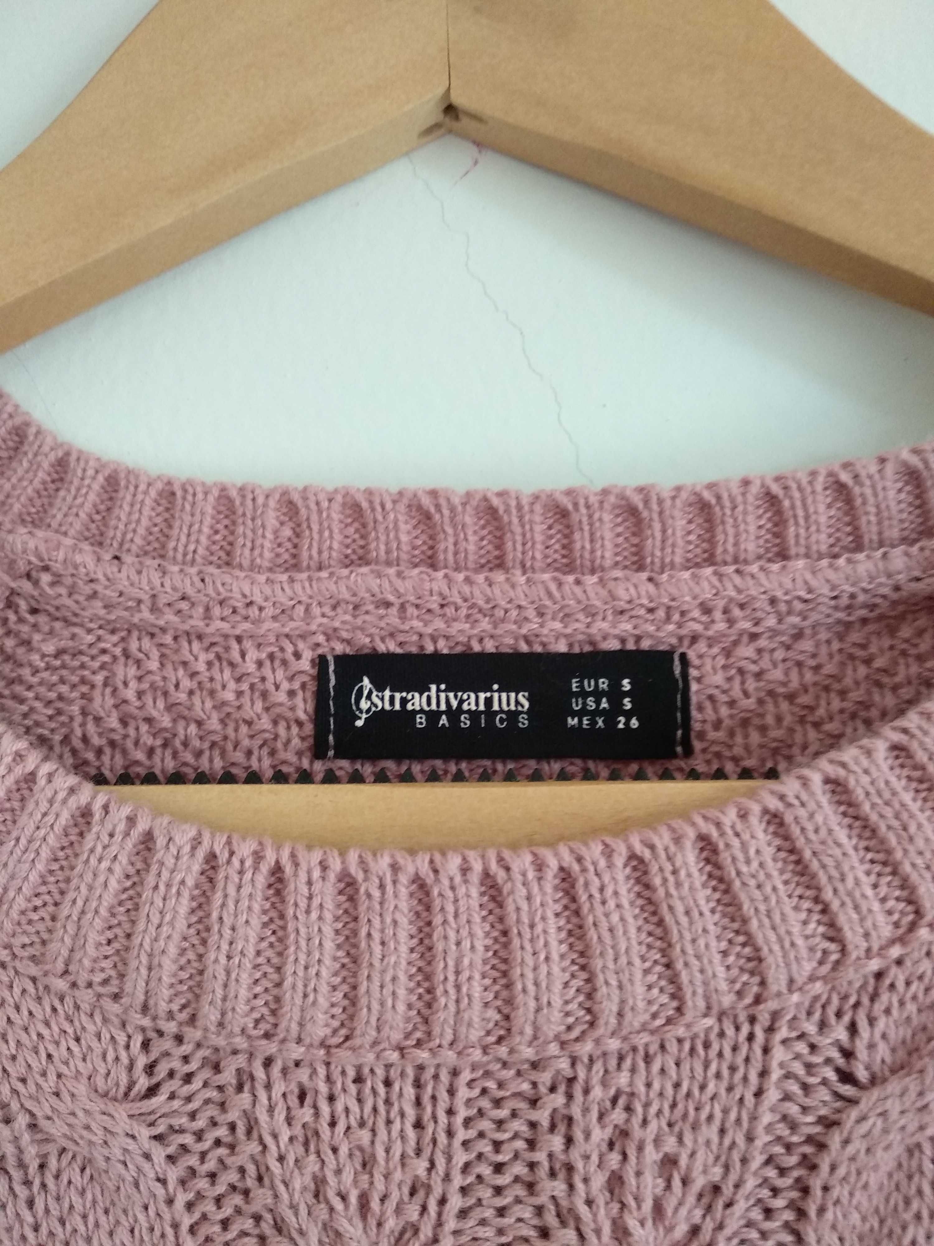 Camisola de malha Rosa Velho Stradivarius - S