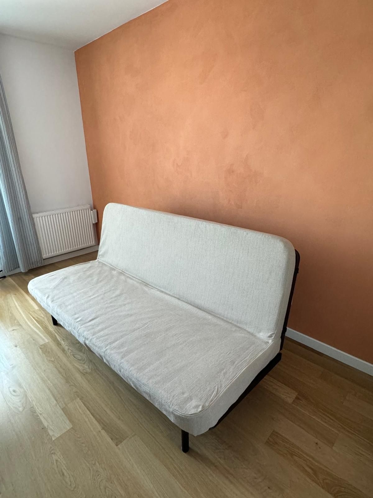 Kanapa sofa łóżko rozkładane ikea Nyhamn / Nagge beż