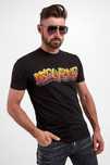 Dsquared2 czarny t-shirt printer-rafick roz. XL oryginal