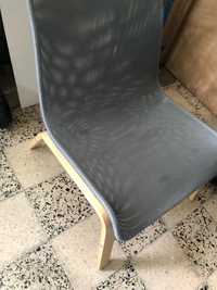 Cadeira ikea Nolmyra bétula cinza