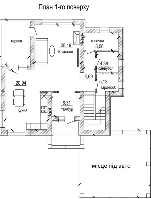Будинок ПРЕМІУМ КЛАСУ в Шкуринцях 170м2