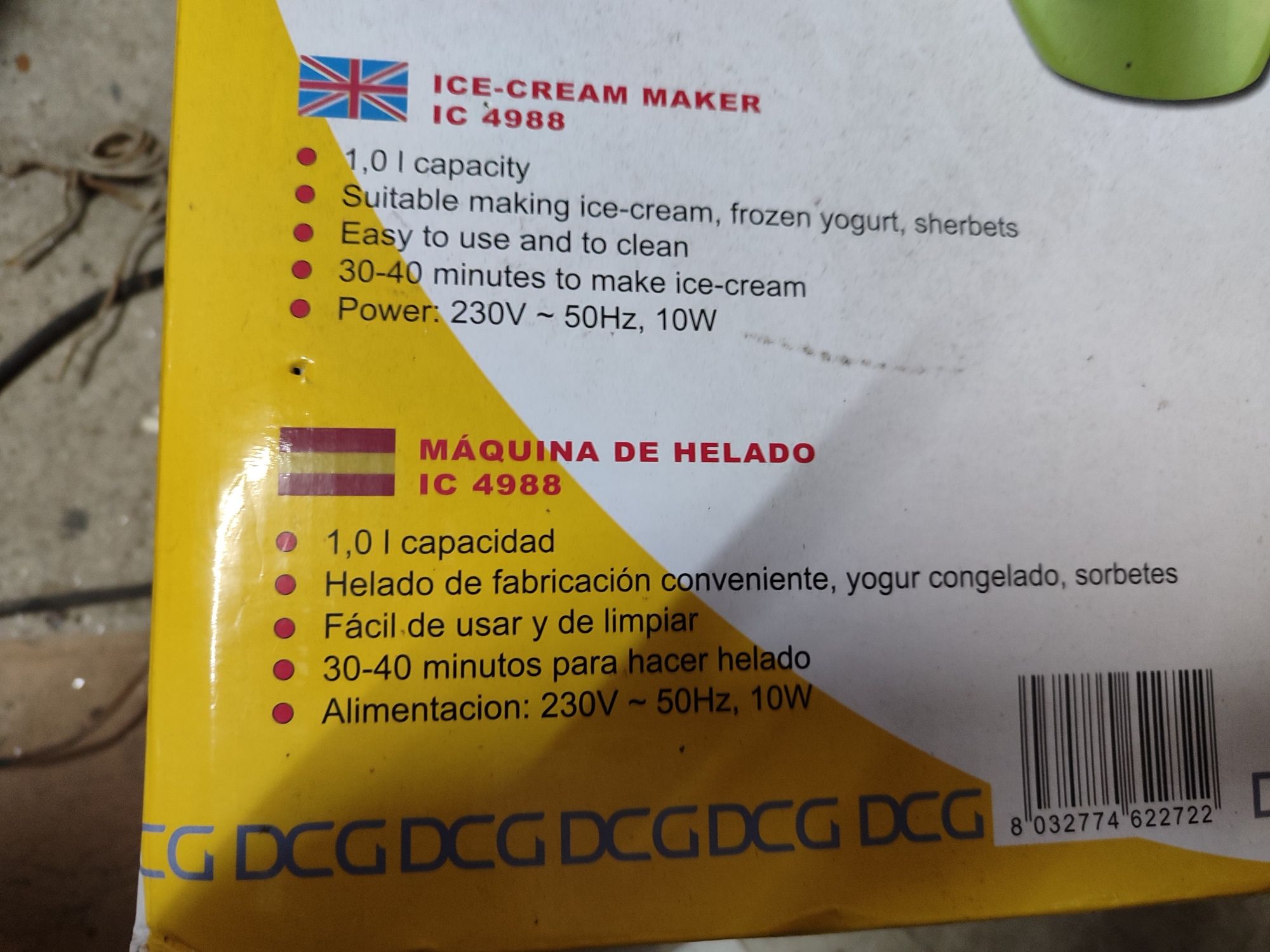 Máquina de gelado