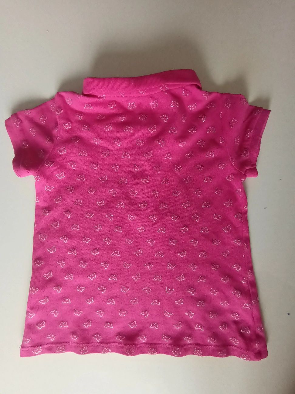 Śliczna koszulka typu polo, OVS,  rozm.104, różowa.