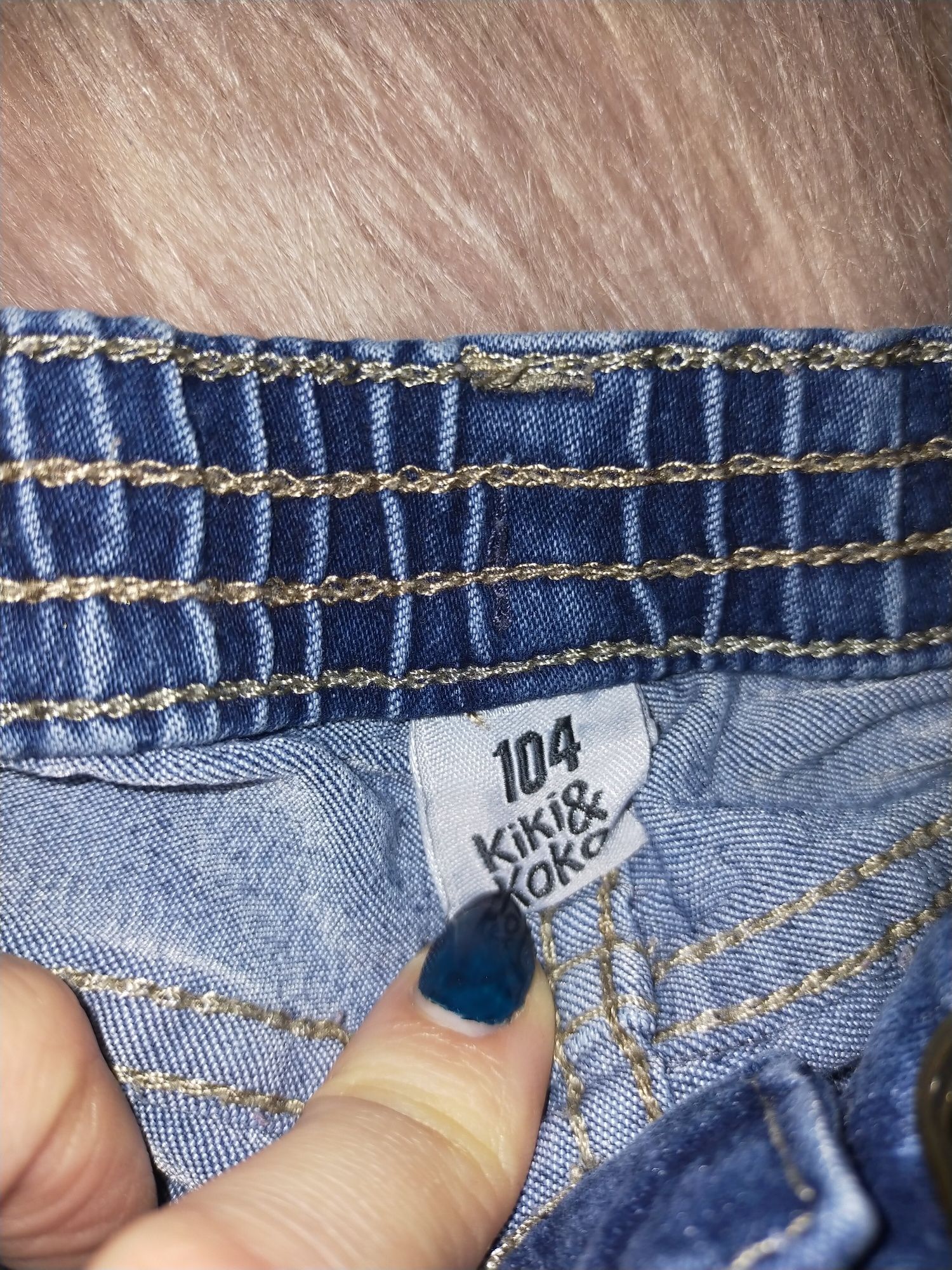 Spodnie 104  jeansowe jeansy dziewczęce 104 jak nowe