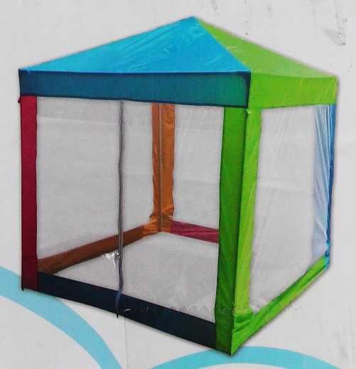 Namiot dla Dzieci 150x150x170cm kolorowy ścianki moskitiera przewiewny