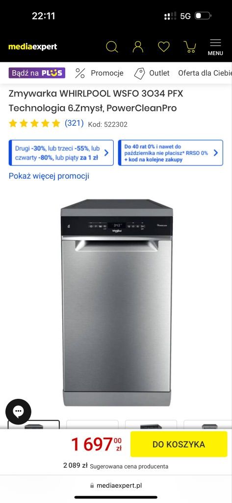 Zmywarka whirlpool