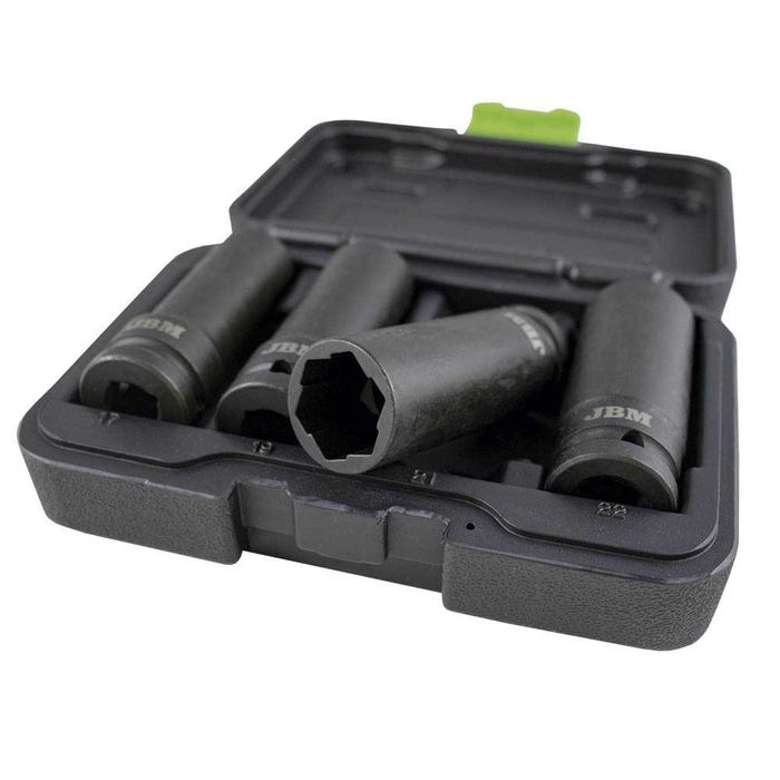 (Com Iva) Conjunto 4 Chaves de Impacto Para Parafuso Pernos Segurança
