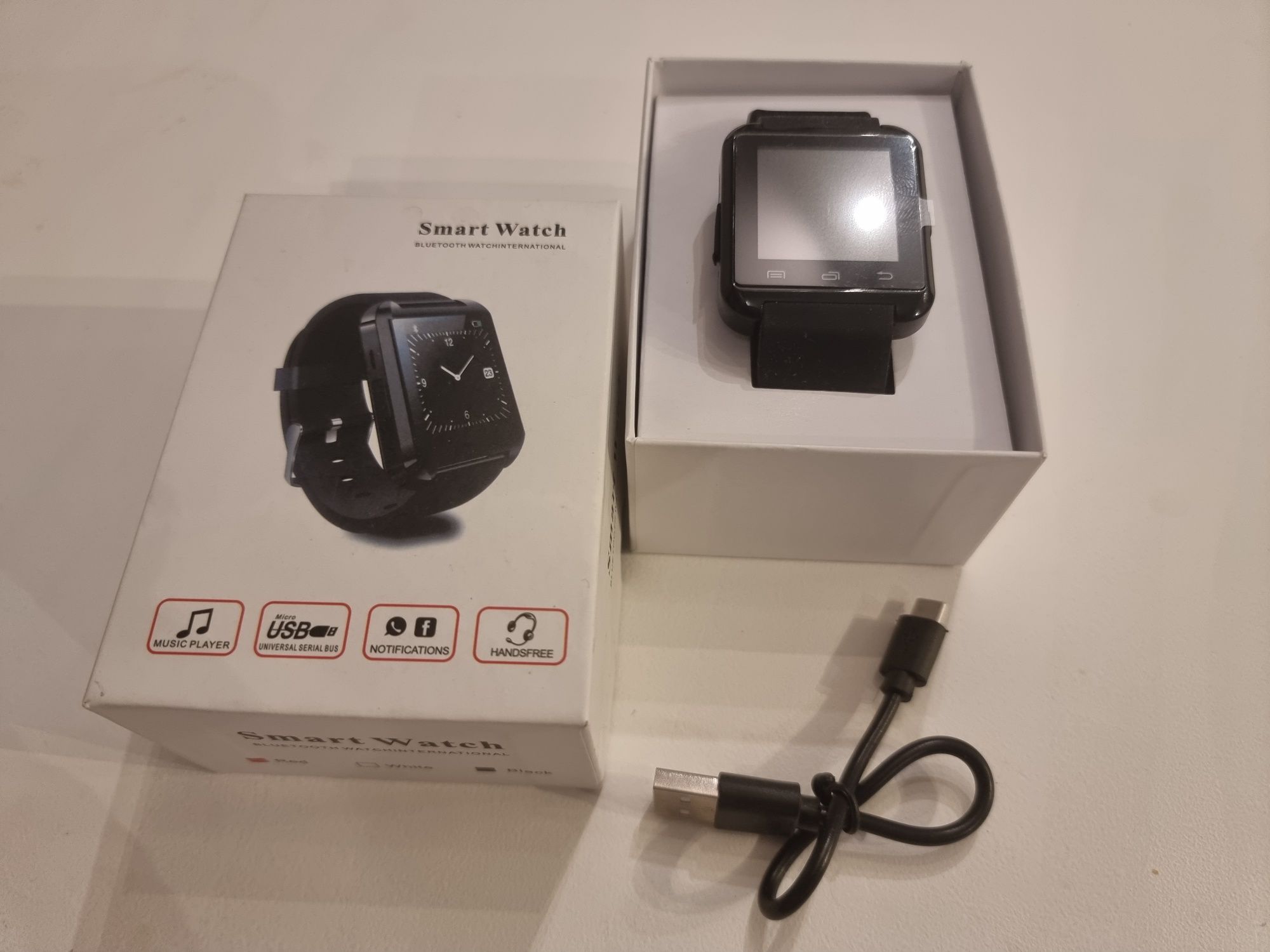Smartwatch zegarek U8 nowy folia pudełko.