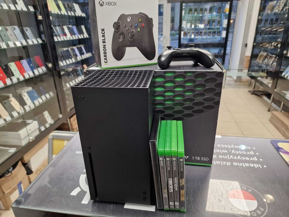 Xbox Series X 1TB/ 2 pady/ +5 gier/ +okablowanie/ Grade B/ GW6 MSC
