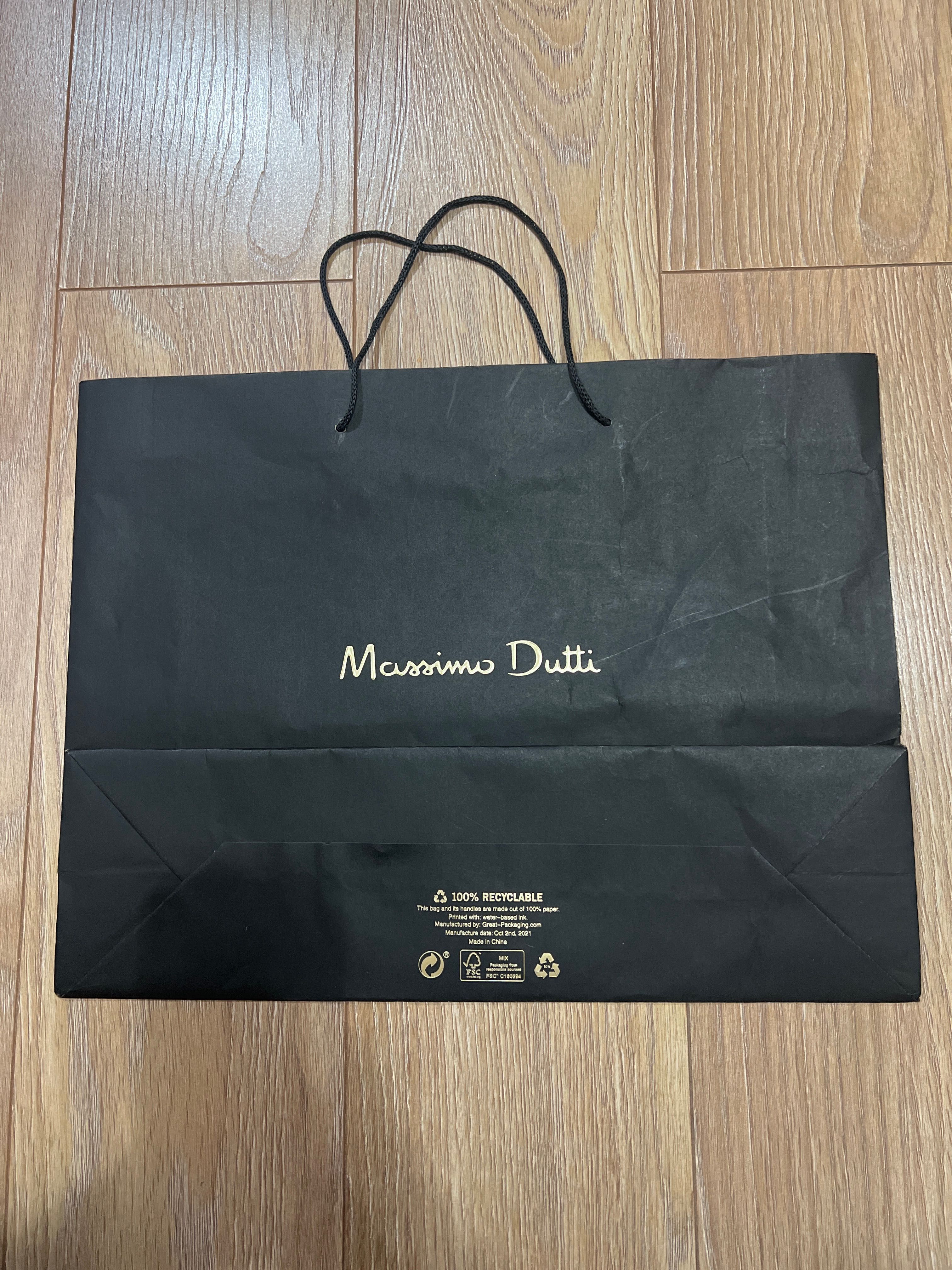 Torba papierowa Massimo Dutti