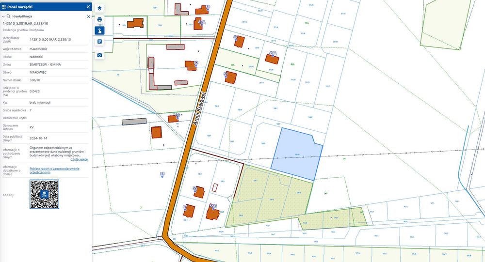 Działka na sprzedaż w miejscowości Makowiec
