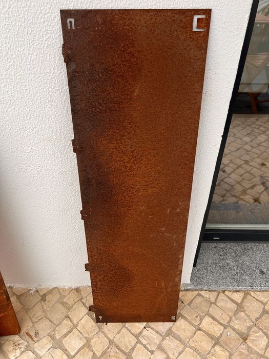 Aç corten - placa/ bordadura