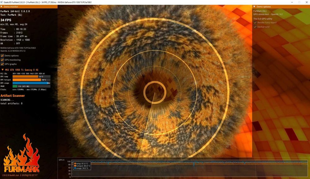 Відеокарта PCI-E 4Gb GeForce GTX1050 ti (DDR5) MSI GAMING X 4G