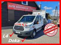 Ford TRANSIT  130KM Doka Brygadowy Wywrotka Bliźniak HAK KLIMA Tempomat