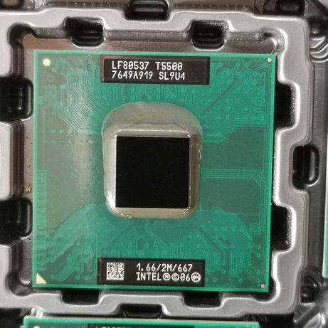 Процесор T5500 для ноутбука Intel Core 2 Duo 1.66Ghz Socket M +т/паста