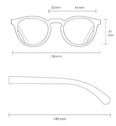 Óculos de Sol Garrett Leight Hampton 46-22 Deep Olive