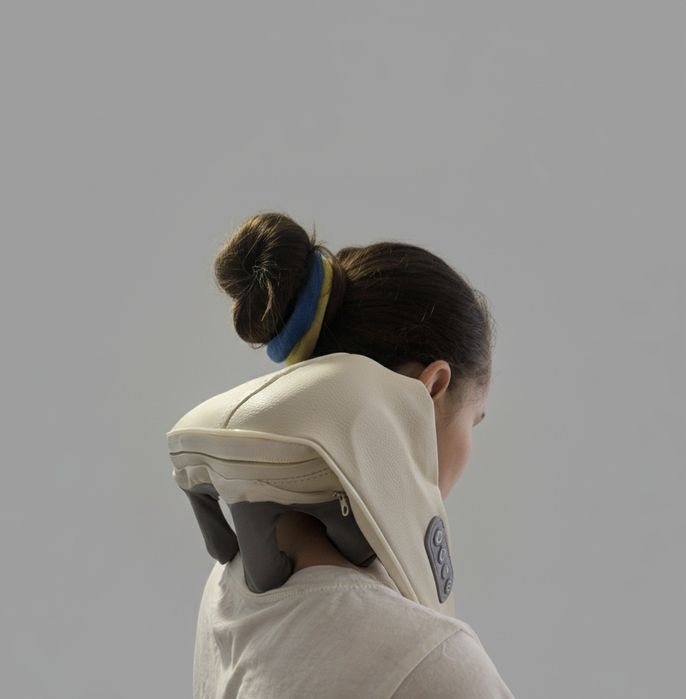 Масажер для спини та шиї з підігрівом та USB зарядкою