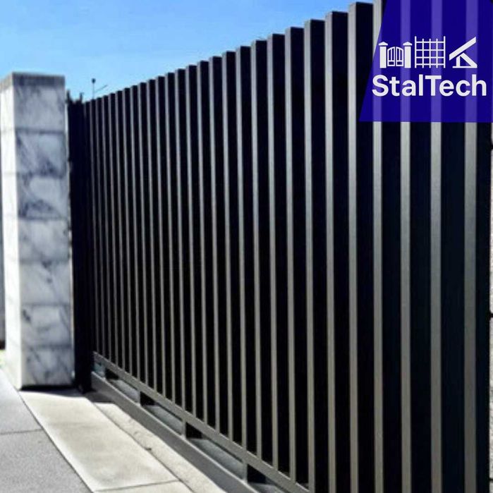 Brama wjazdowa grzebieniowa przesuwna/ dwuskrzydłowa ogrodzenie furtka