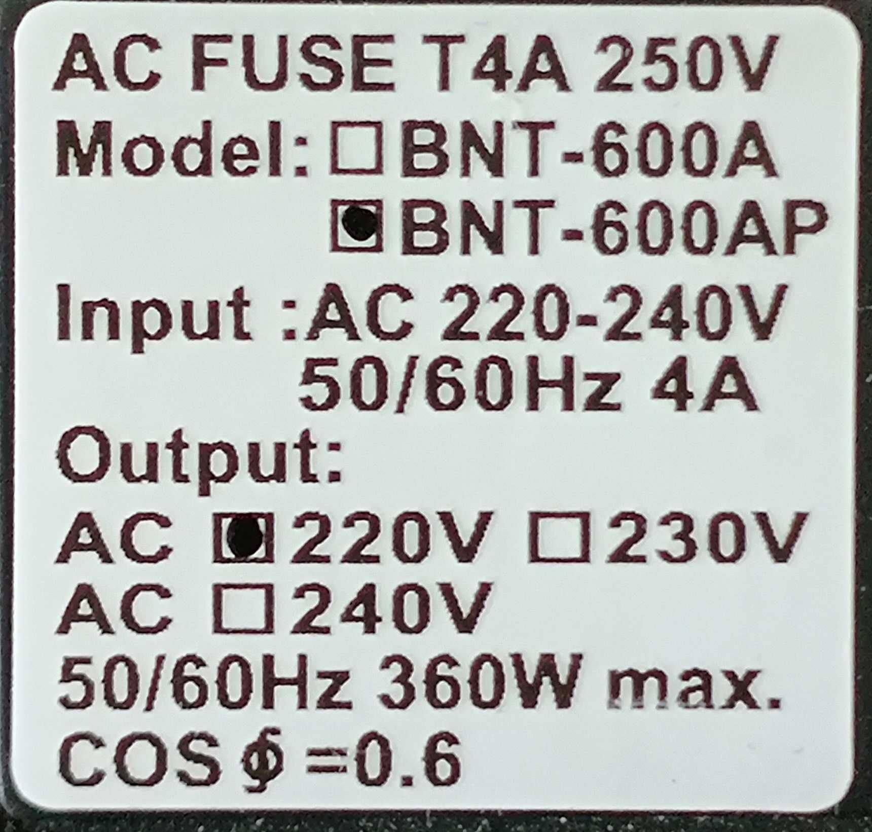 Джерело Безперебійного Живлення  POWERCOM BNT-600AP