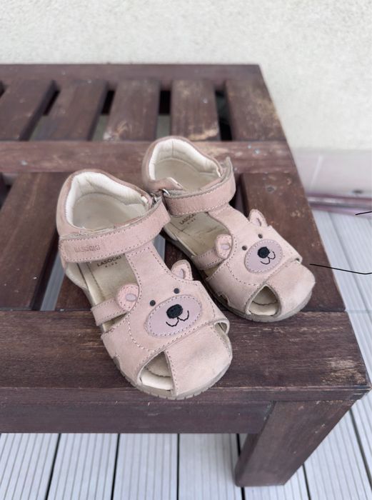 Sandałki Lasocki kids misie miś skórzane