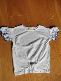 Bluzka Zara z krótkim rękawem 110cm
