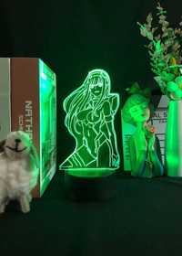 Аниме светильник 3D ночник c 02 ноль-два USB лампа Милый во Франксе