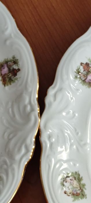Talerze porcelanowe piękni zdobione
