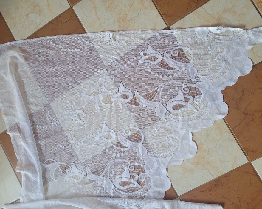 Firana na okno 4 metrowe żakardowa