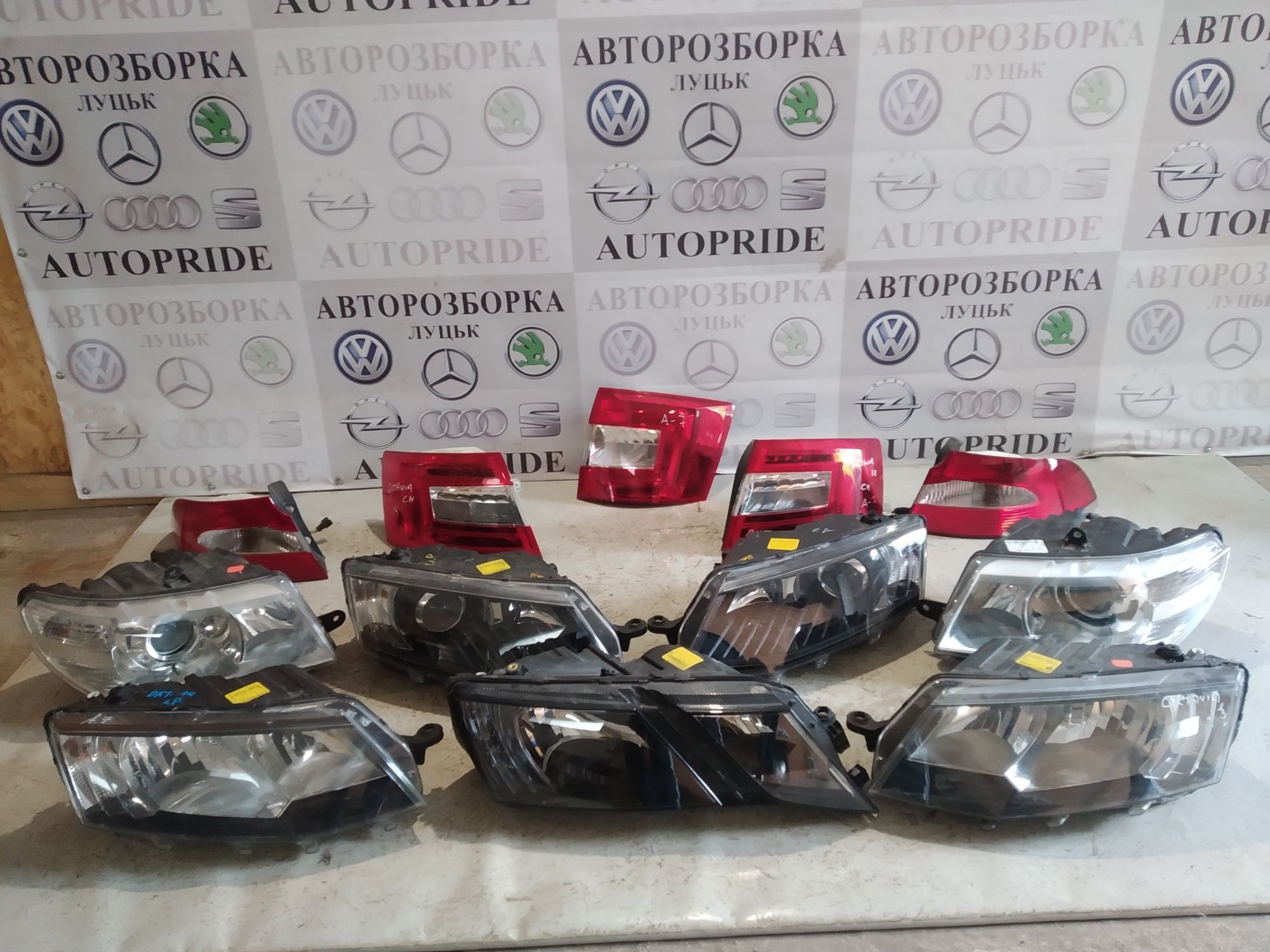 Фара фари фары Шкода Суперб Октавія А7 skoda superb 2 oktavia a7