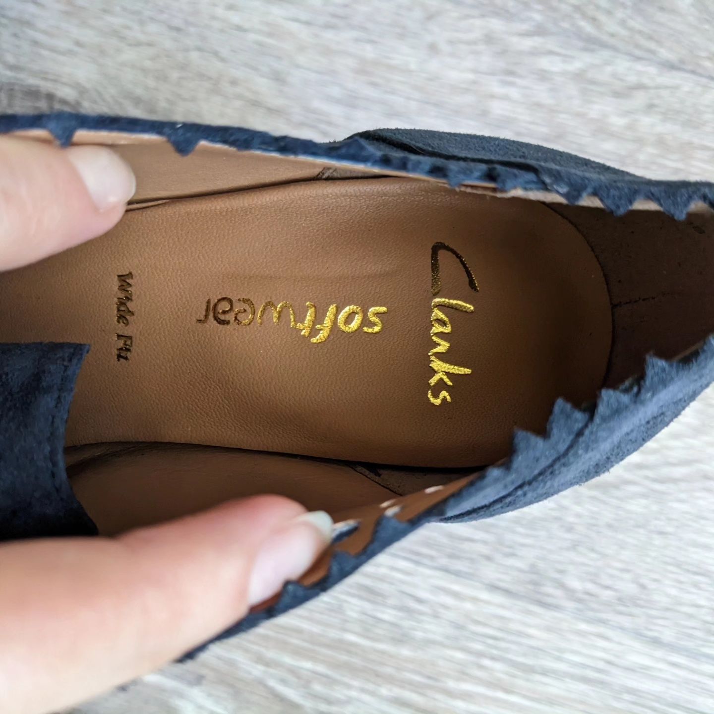 Туфли Clarks замша