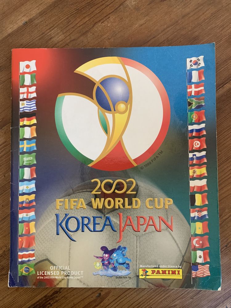 Caderneta cromos original Panini FIFA World Cup Coreia Japão 2002