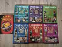 Encyklopedia Polska 2000  6 tomów + atlas historyczny świata