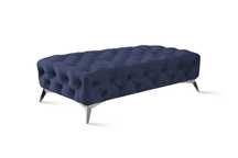 Puf pikowany Chesterfield 120x60 TEO tk. French Velvet 671