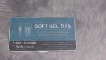 Soft gel tips short almond, tipsy krótki migdał